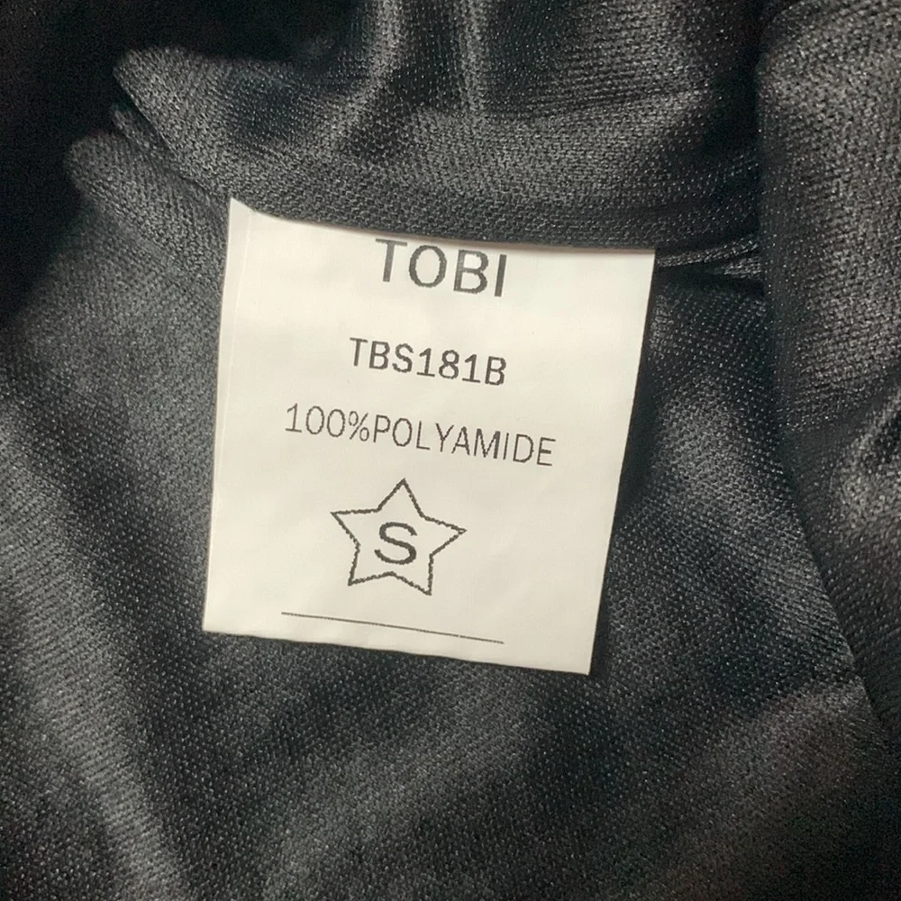 NWT TOBI black sequined mini skirt party night out sexy glam sequins size small - Picture 10 of 10